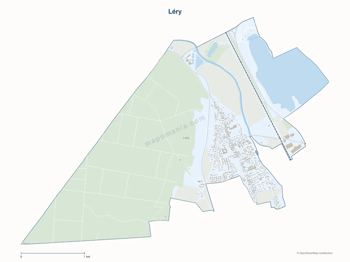 Carte de Léry à personnaliser