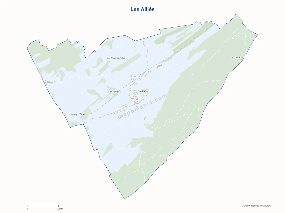 Carte de Les Alliés à personnaliser