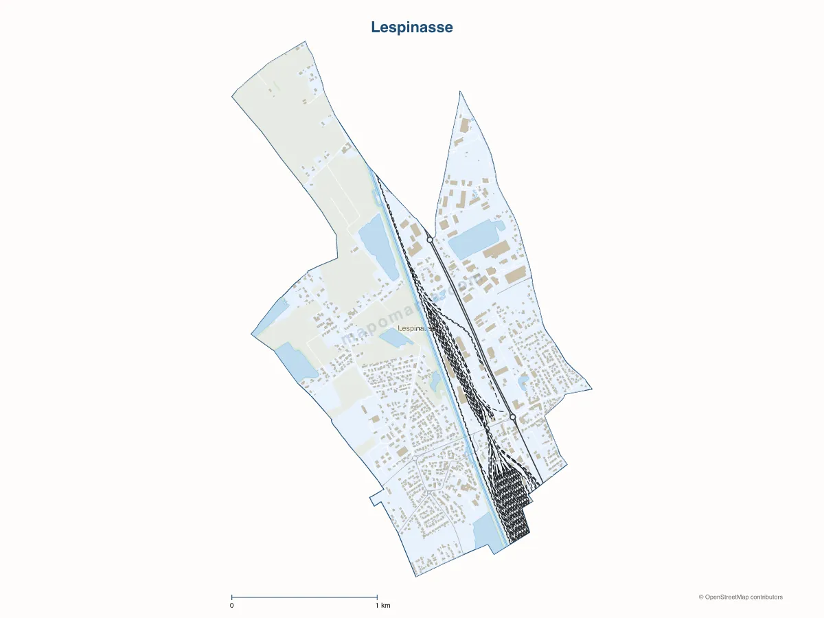 Carte de Lespinasse à personnaliser