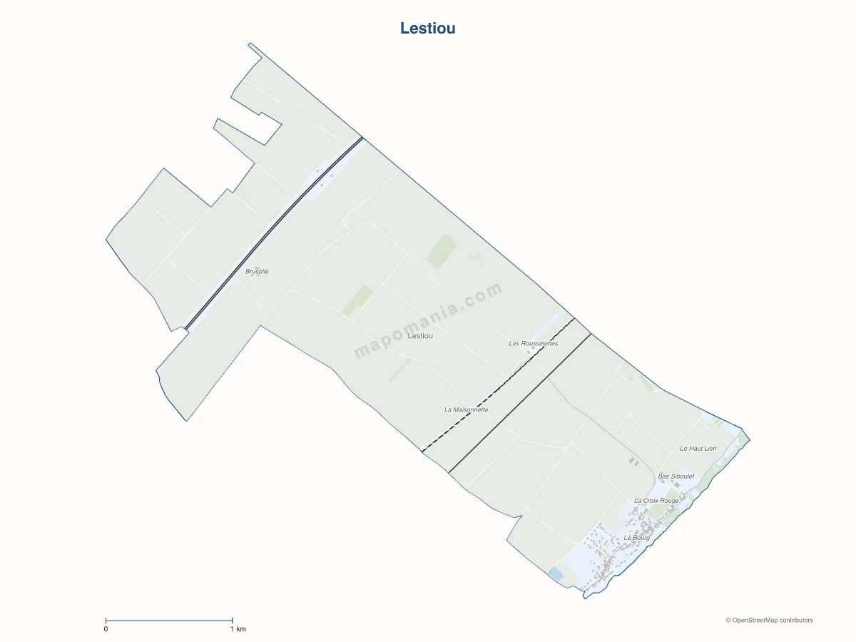 Carte de Lestiou à personnaliser