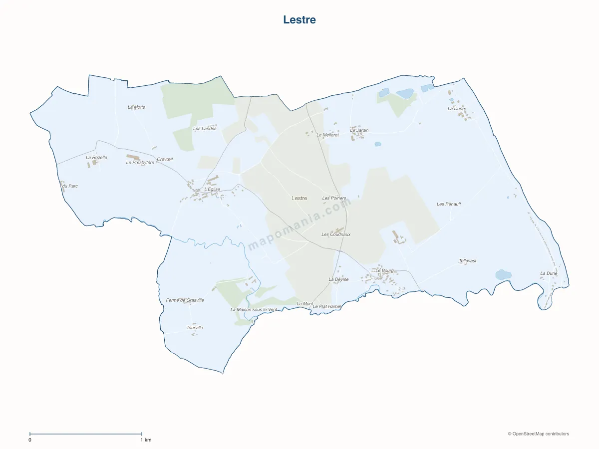 Carte de Lestre à personnaliser