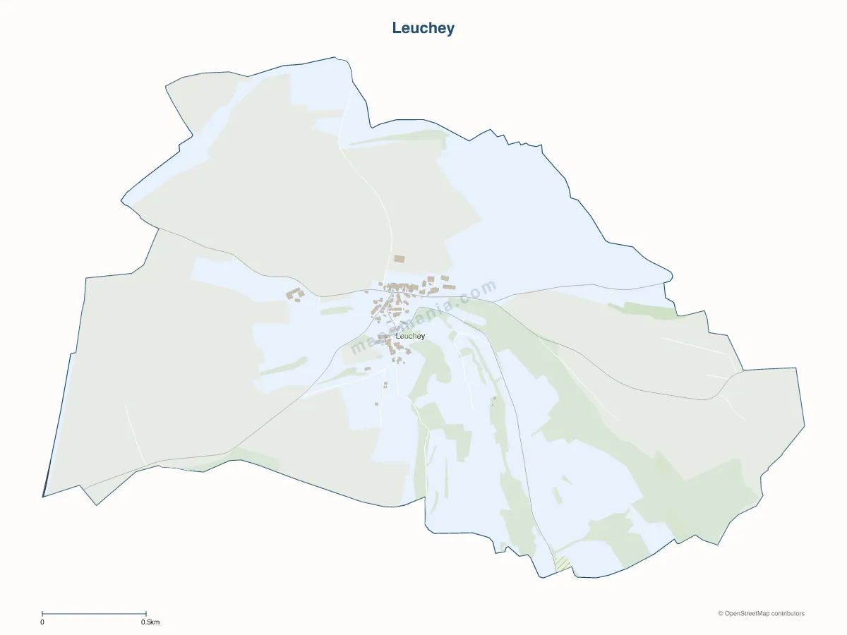 Carte de Leuchey à personnaliser