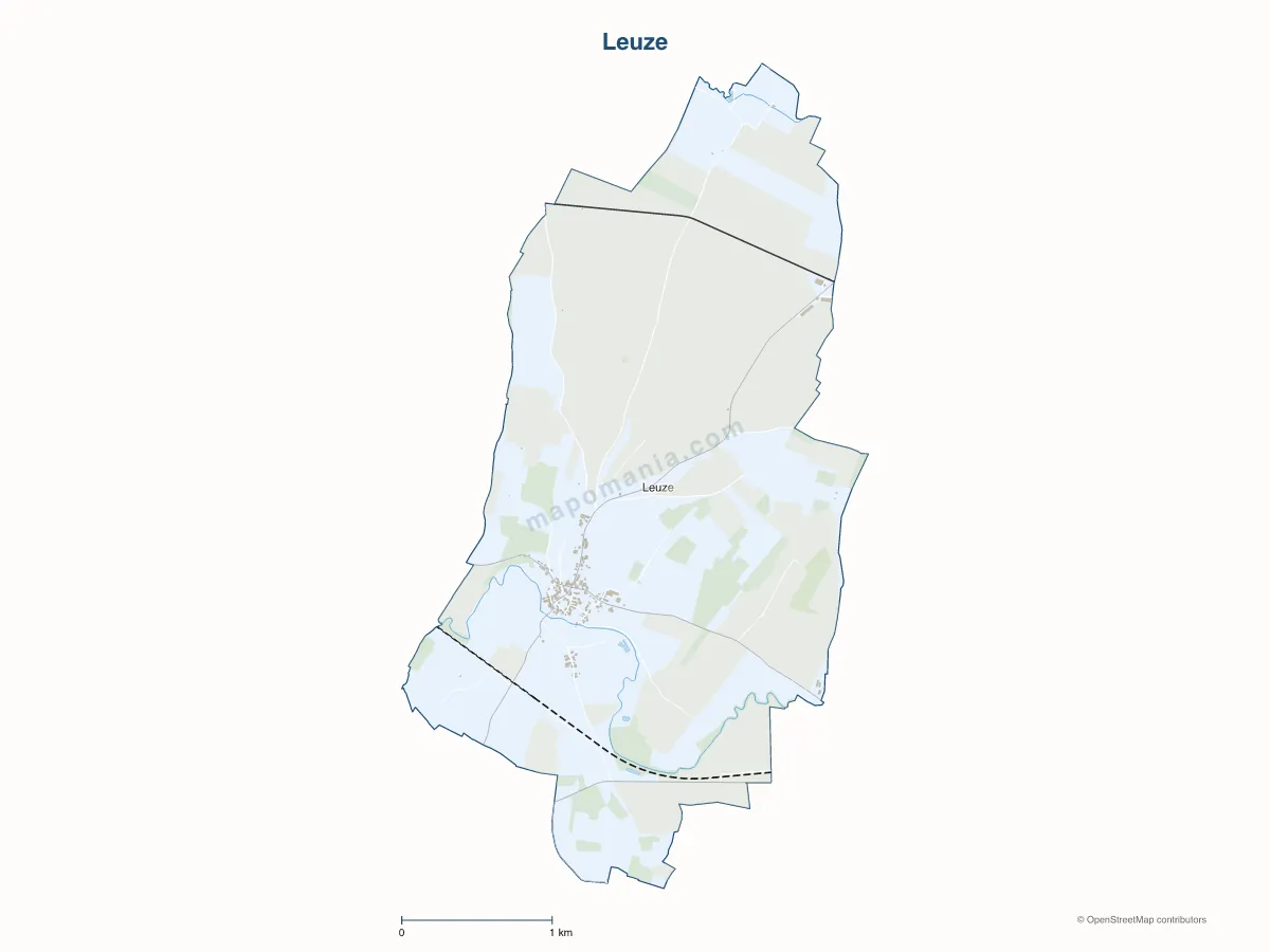 Carte de Leuze à personnaliser
