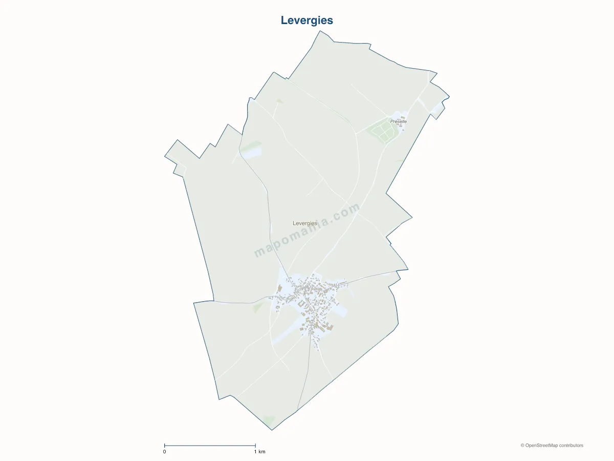 Carte de Levergies à personnaliser