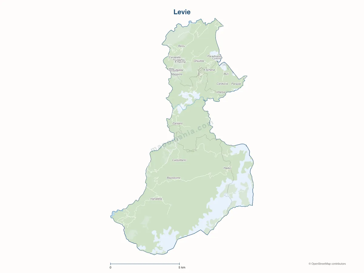 Carte de Levie à personnaliser