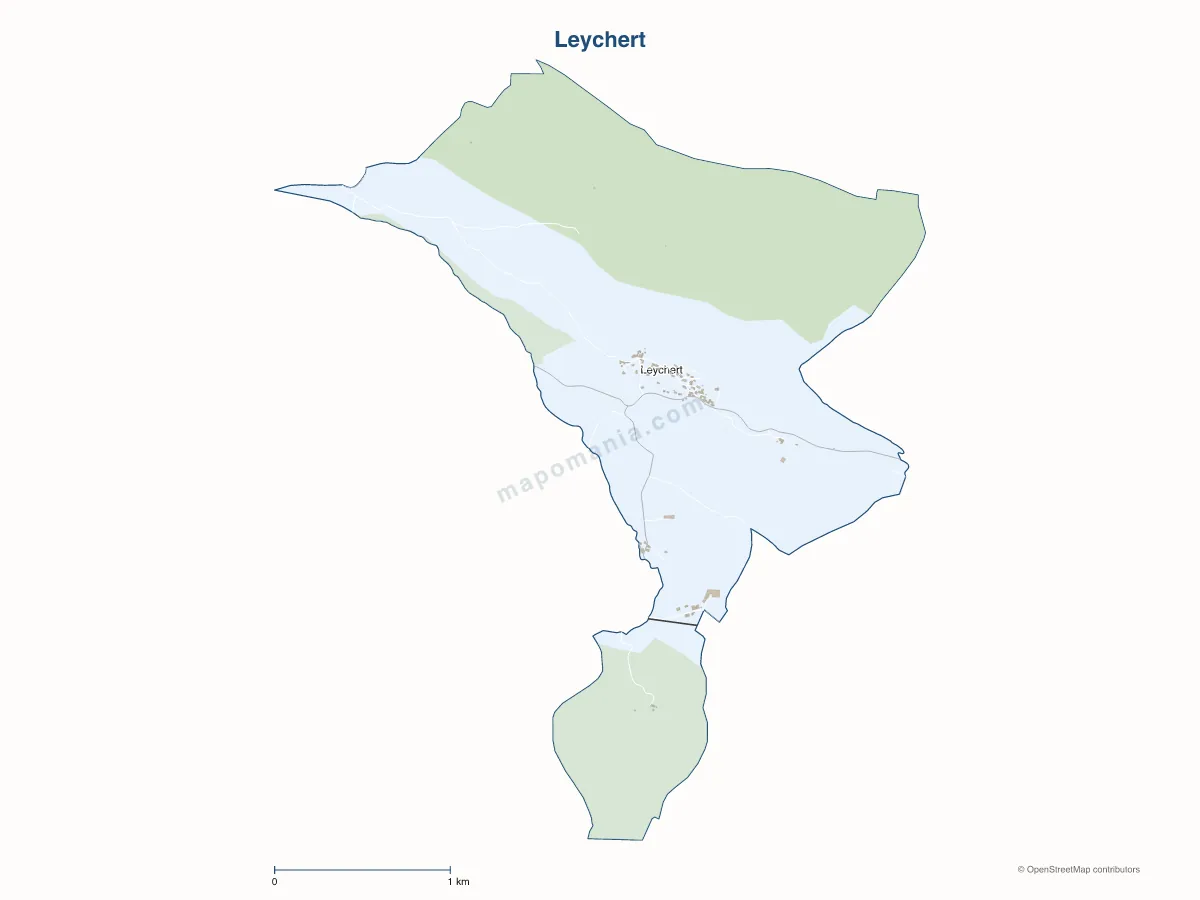 Carte de Leychert à personnaliser