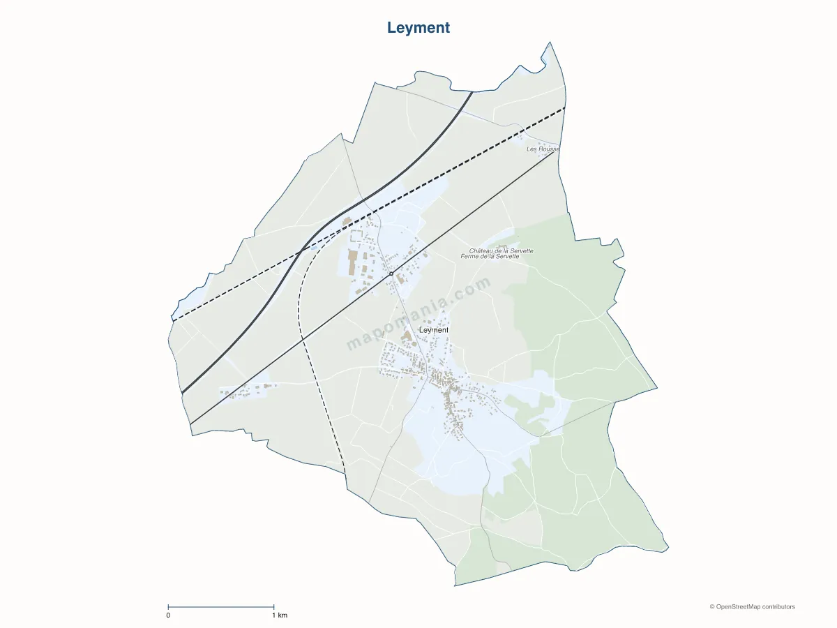 Carte de Leyment à personnaliser