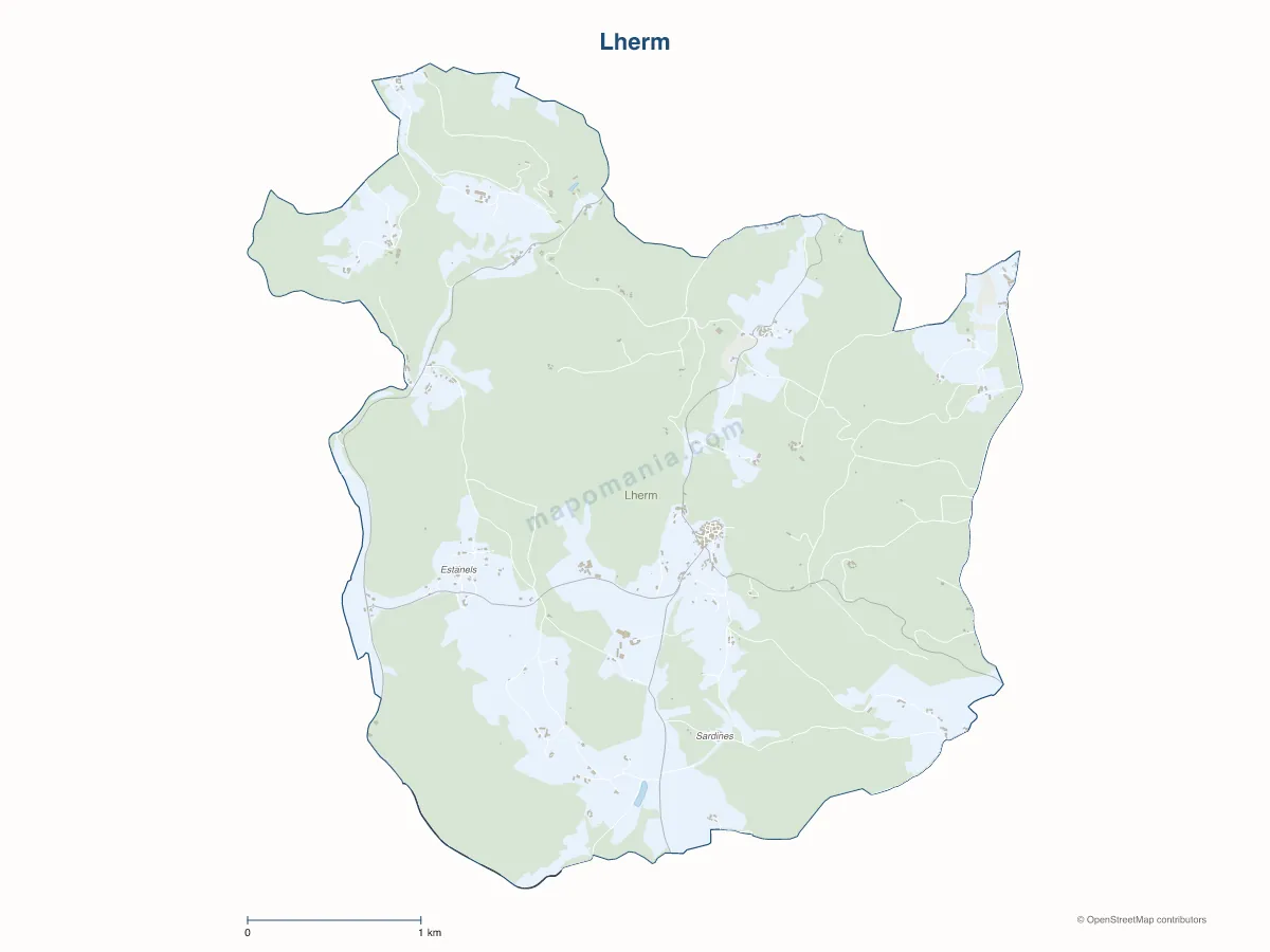 Carte de Lherm à personnaliser