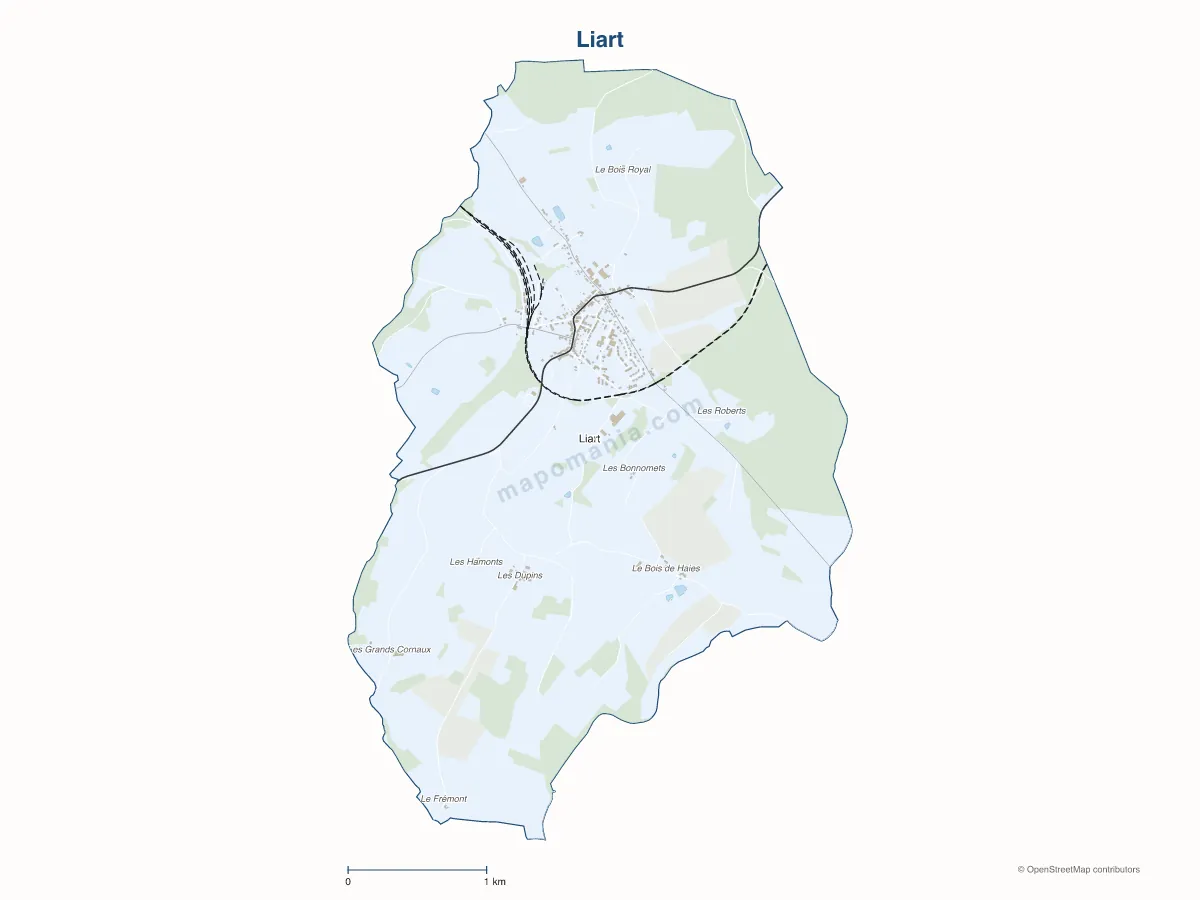 Carte de Liart à personnaliser