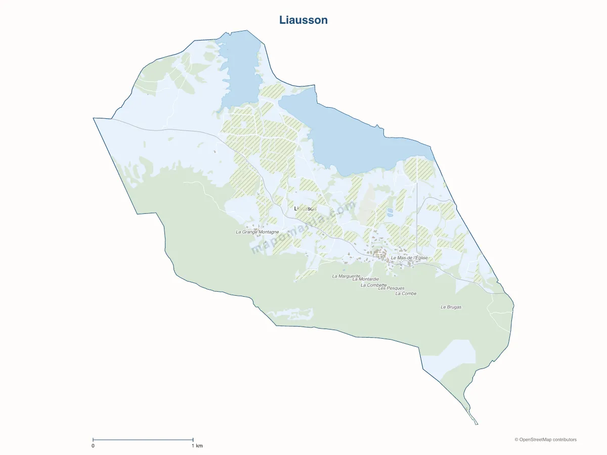 Carte de Liausson à personnaliser