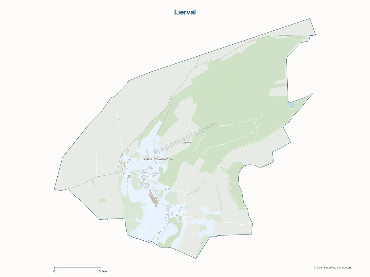 Carte de Lierval à personnaliser