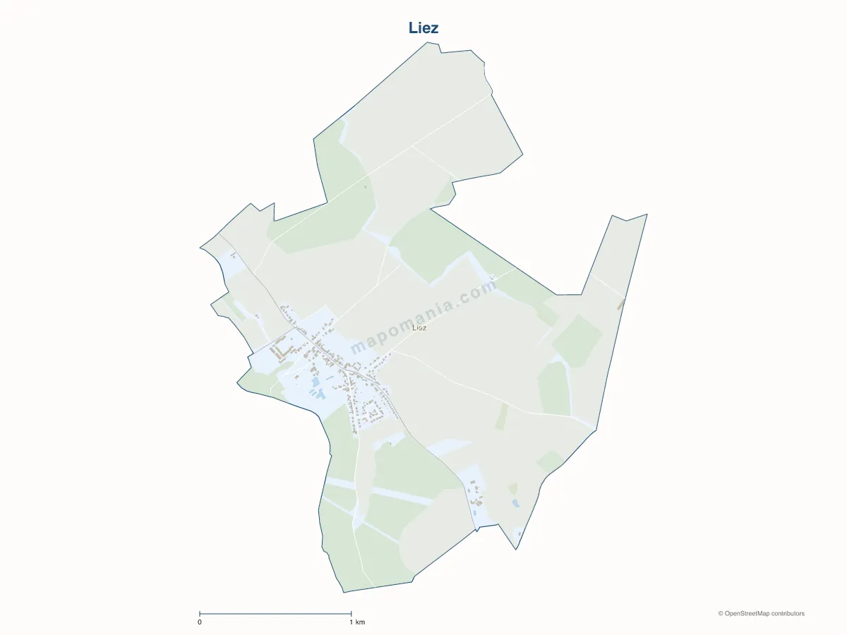 Carte de Liez à personnaliser