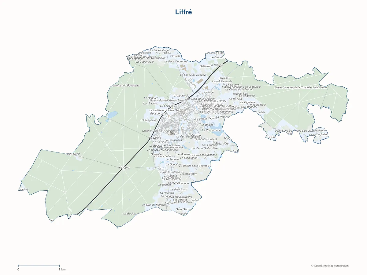Carte de Liffré à personnaliser