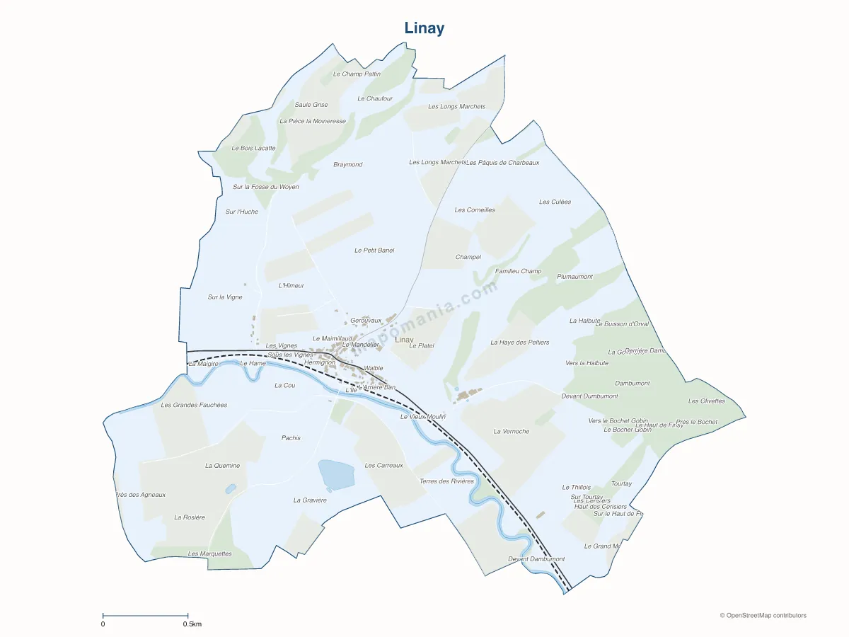 Carte de Linay à personnaliser