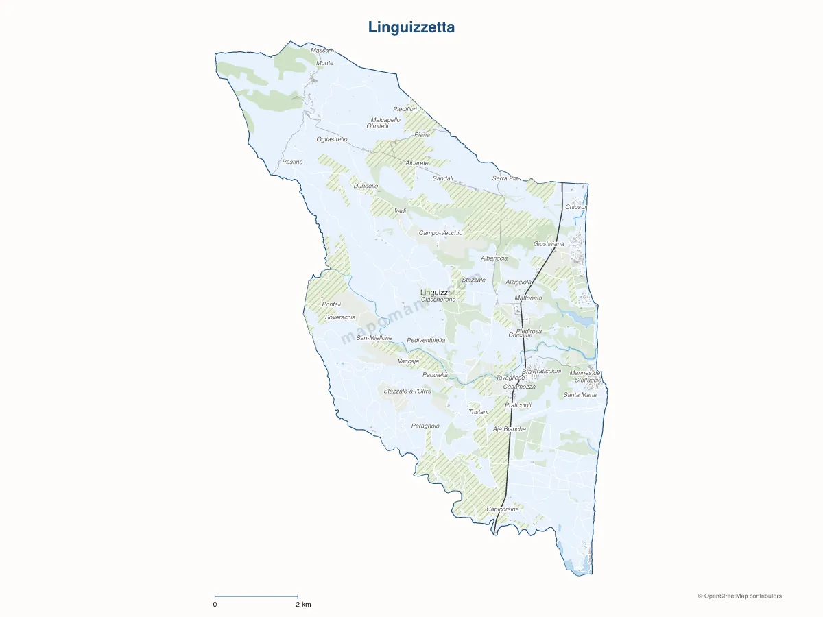 Carte de Linguizzetta à personnaliser
