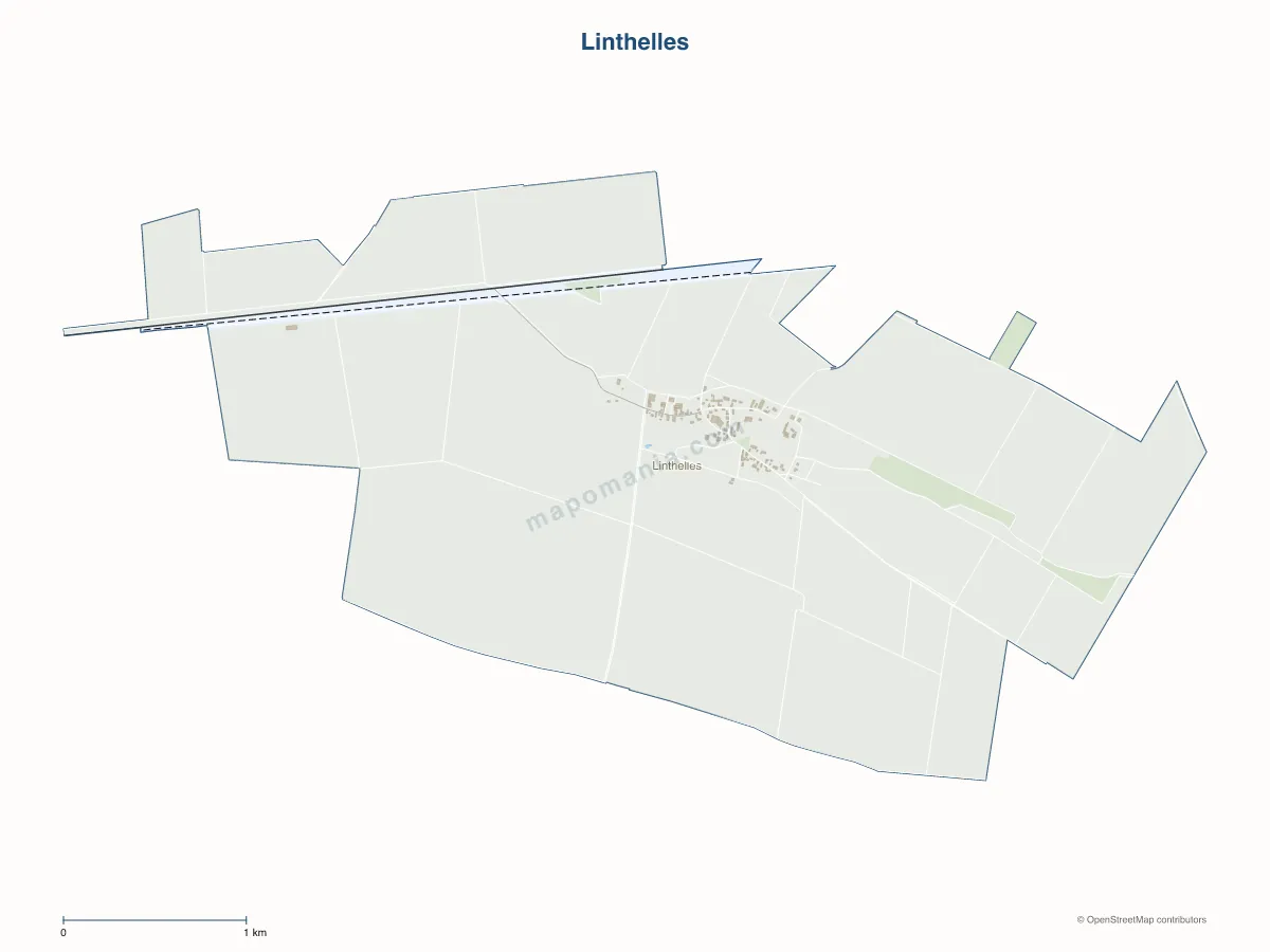 Carte de Linthelles à personnaliser
