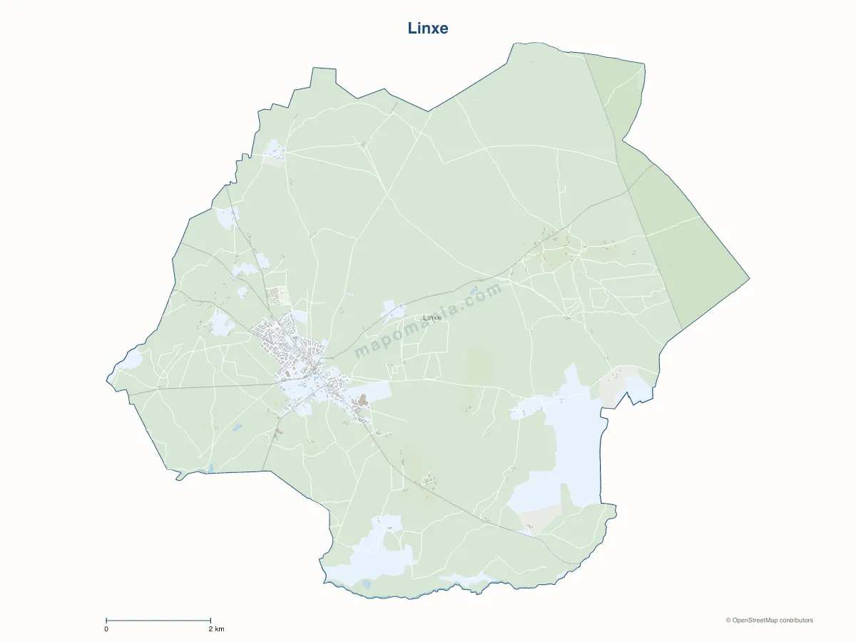 Carte de Linxe à personnaliser