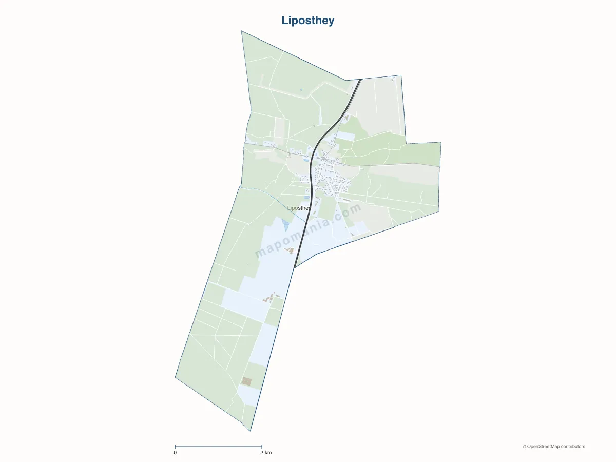 Carte de Liposthey à personnaliser