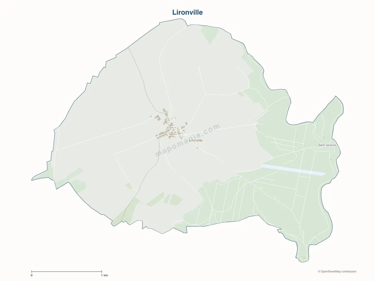 Carte de Lironville à personnaliser