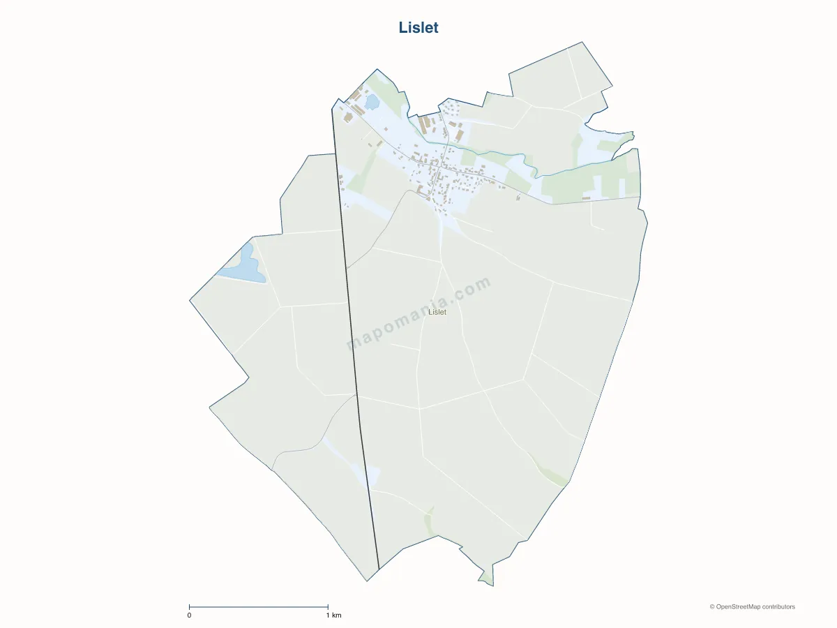 Carte de Lislet à personnaliser