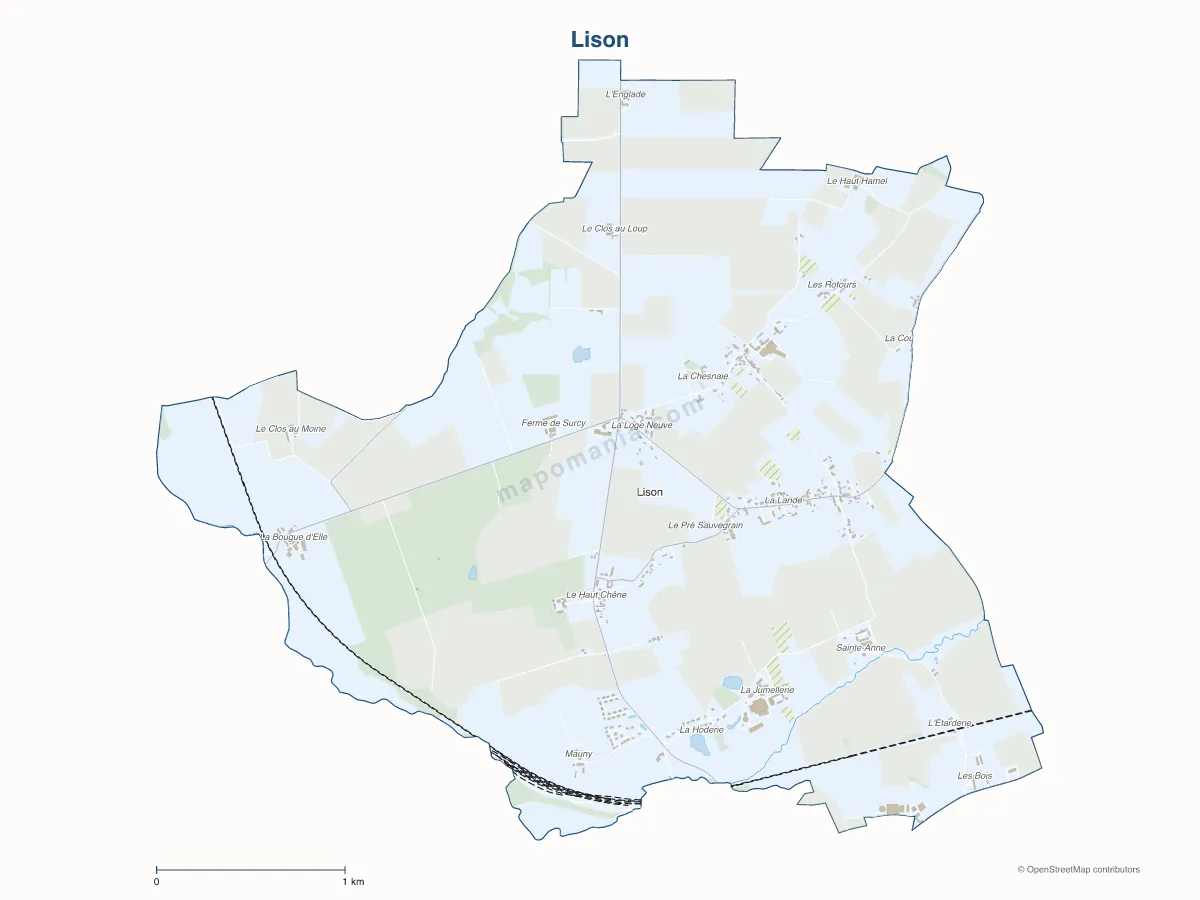 Carte de Lison à personnaliser