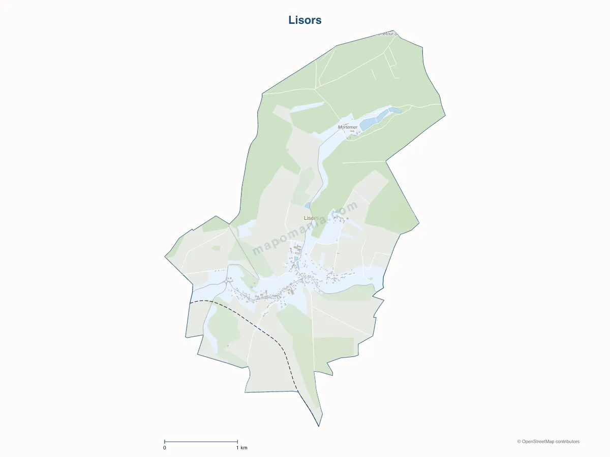 Carte de Lisors à personnaliser