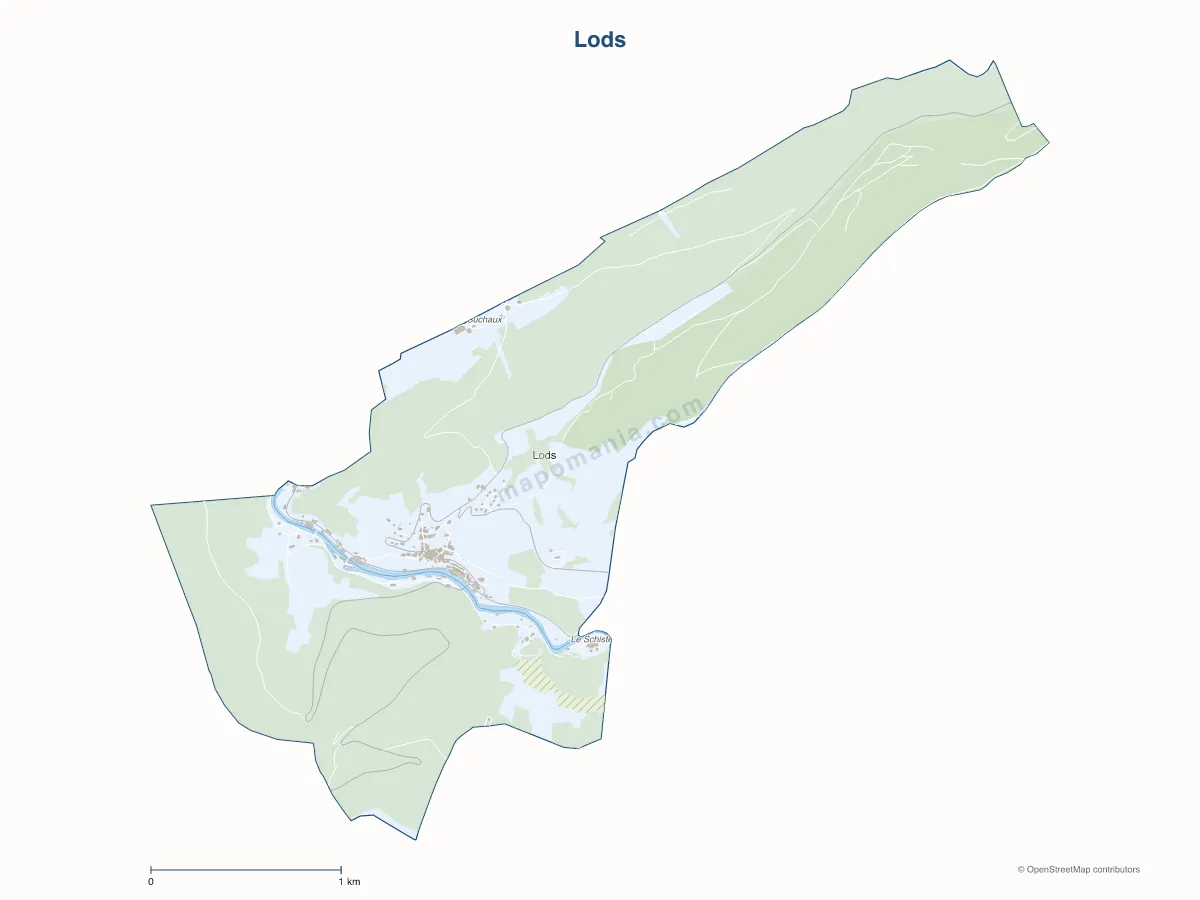 Carte de Lods à personnaliser