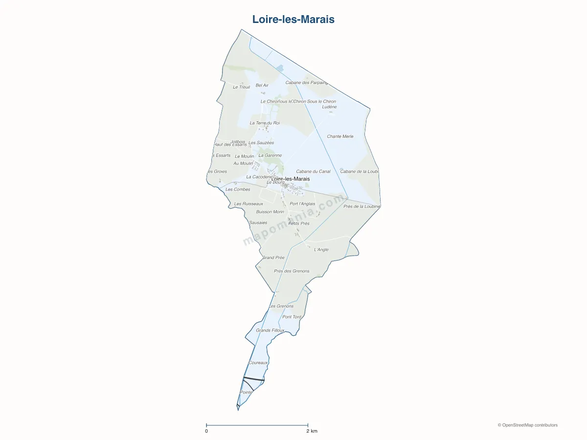 Carte de Loire-les-Marais à personnaliser