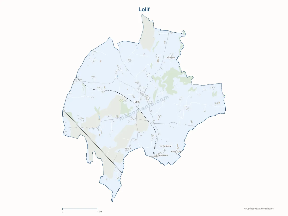 Carte de Lolif à personnaliser