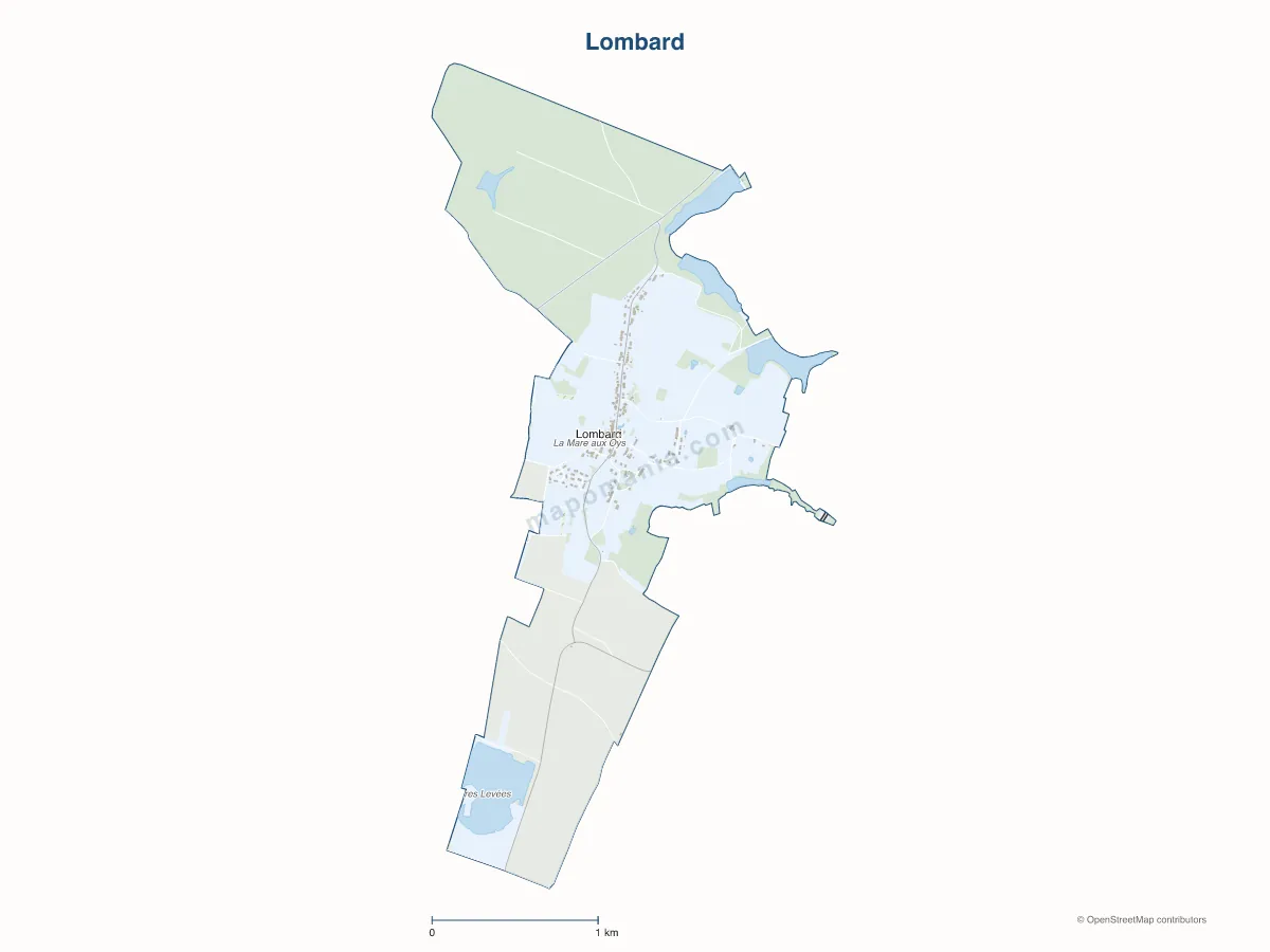 Carte de Lombard à personnaliser