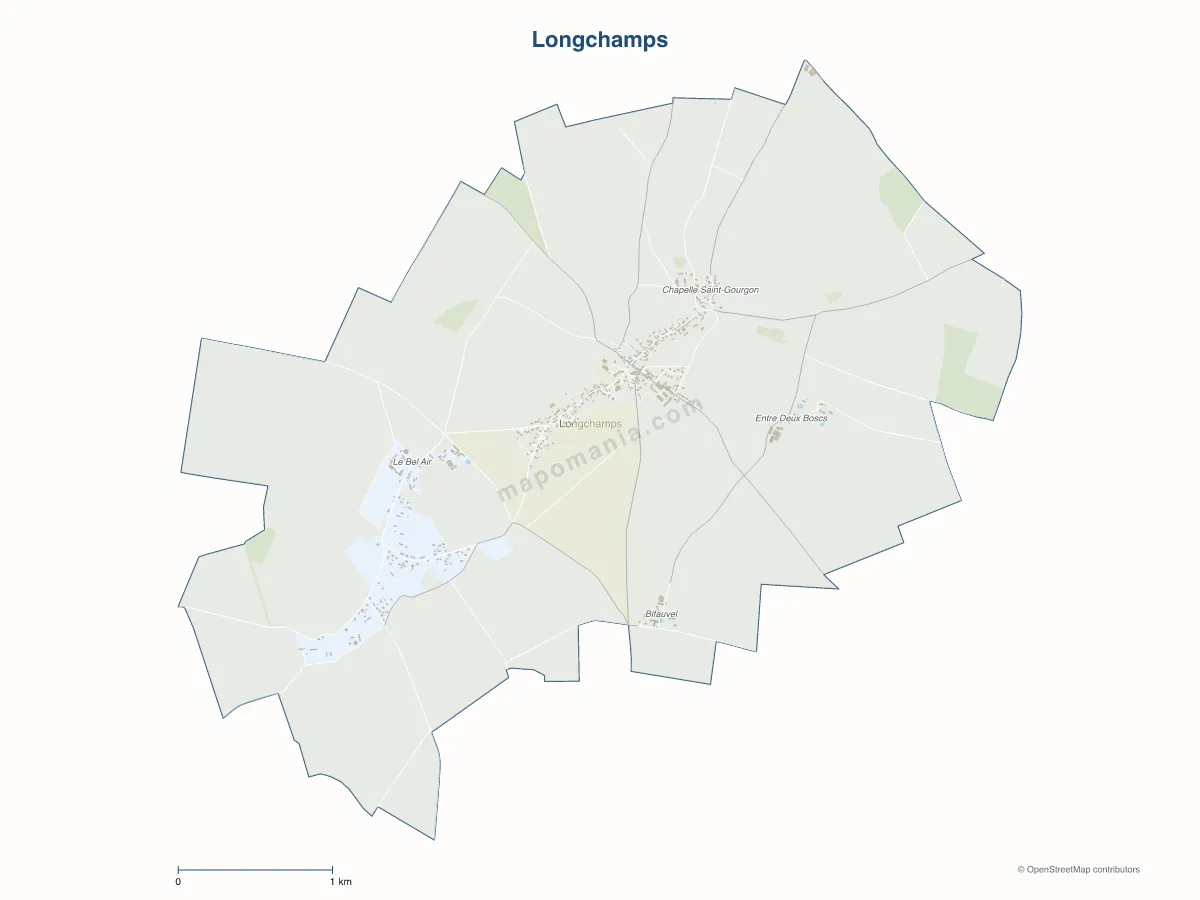 Carte de Longchamps à personnaliser