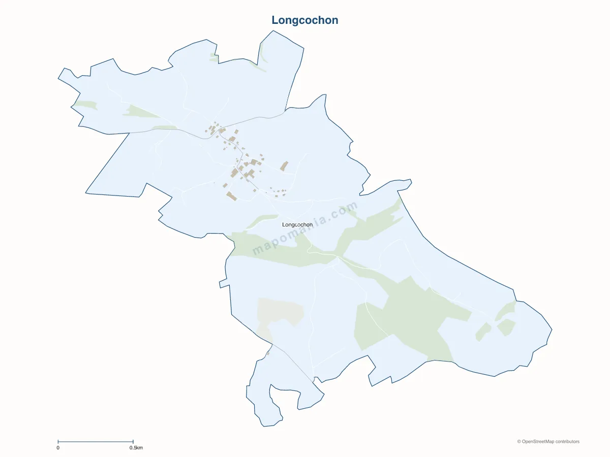 Carte de Longcochon à personnaliser