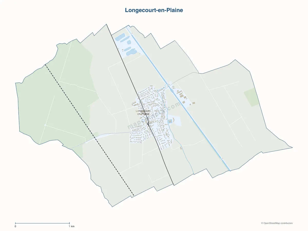 Carte de Longecourt-en-Plaine à personnaliser