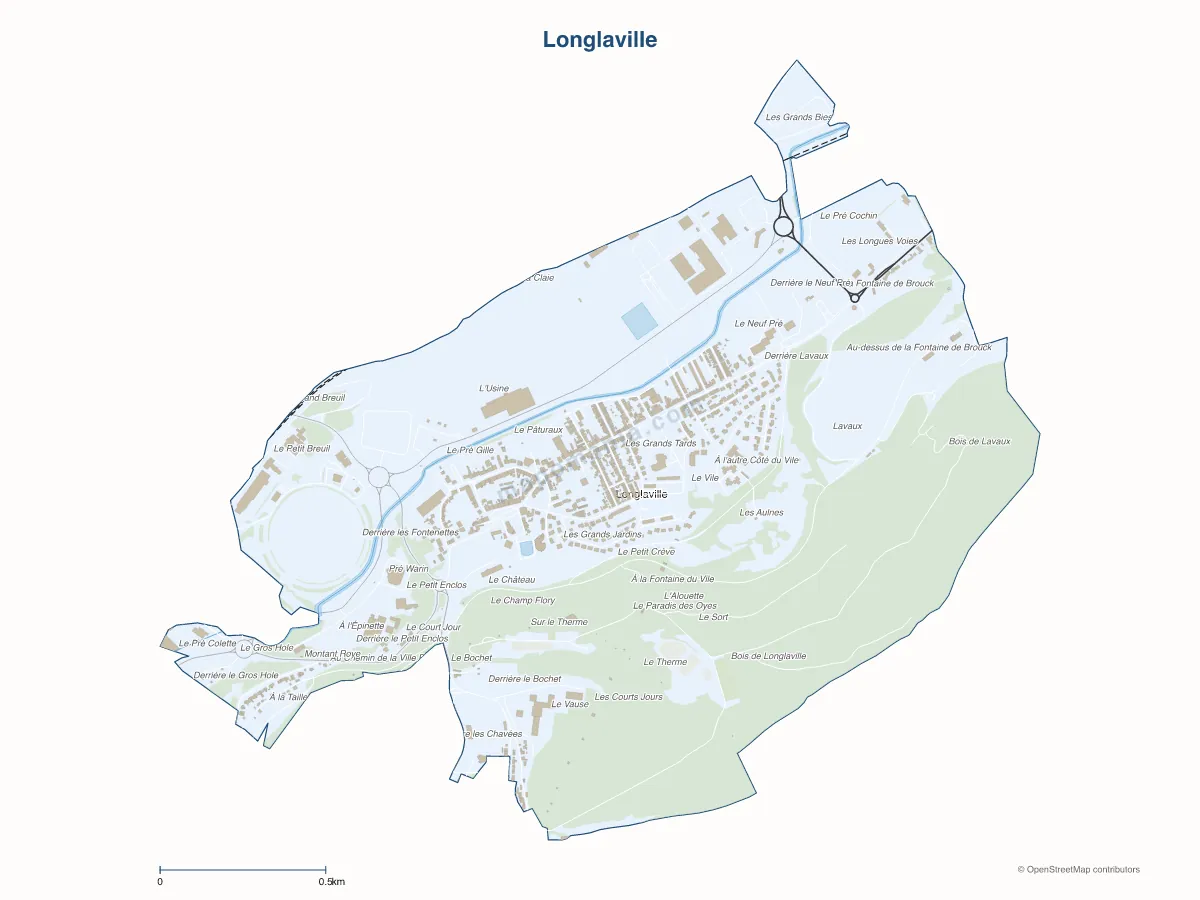 Carte de Longlaville à personnaliser