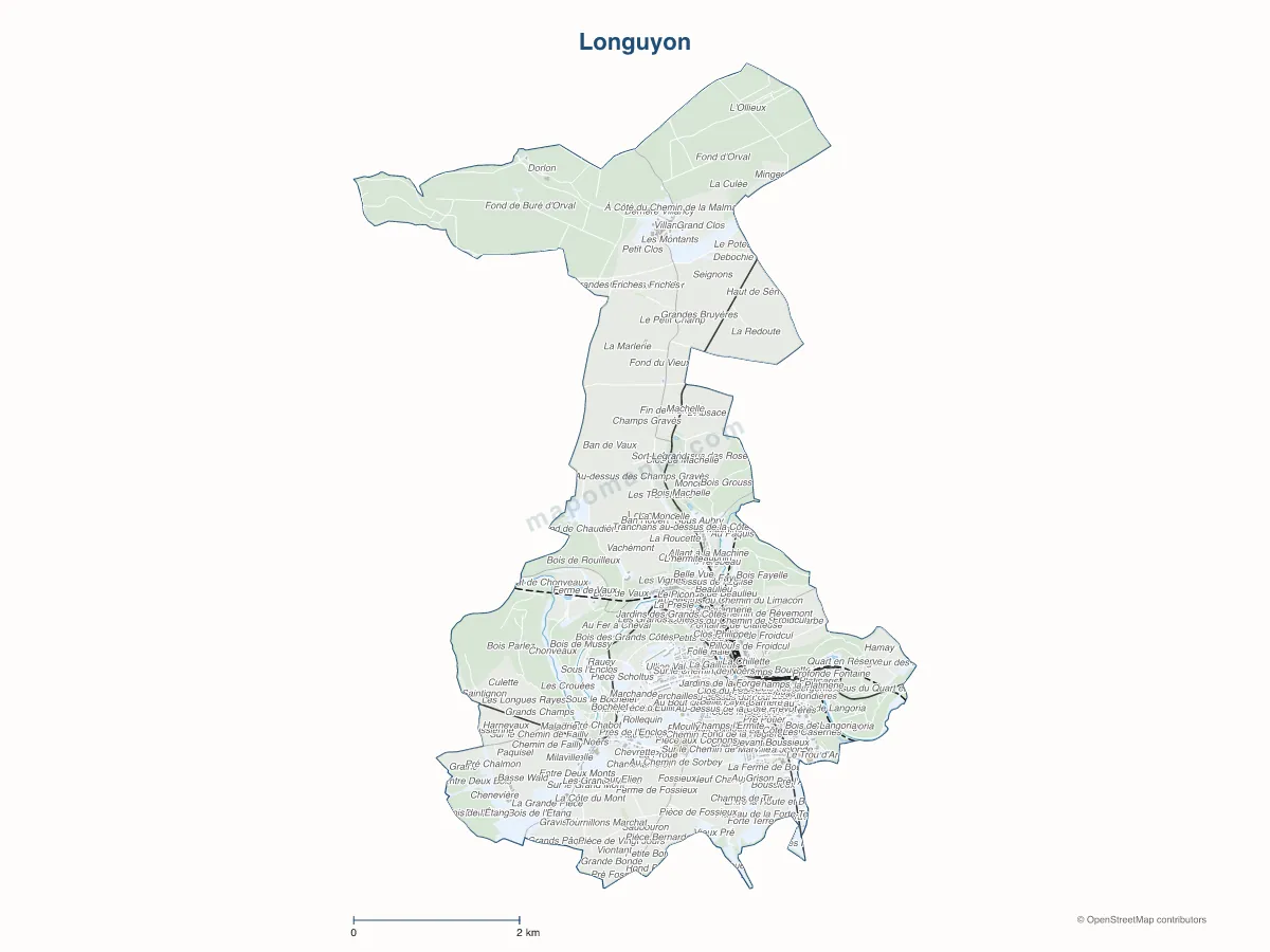 Carte de Longuyon à personnaliser