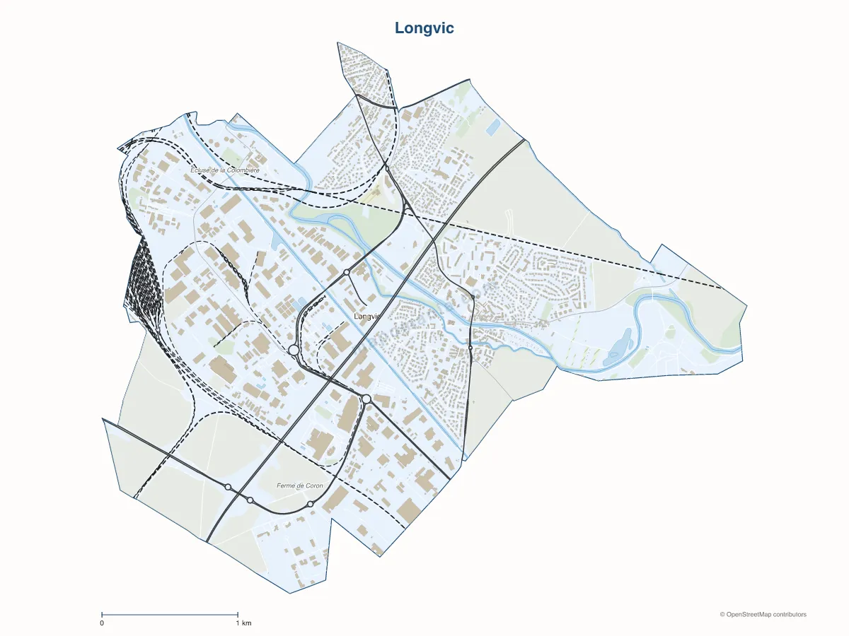Carte de Longvic à personnaliser