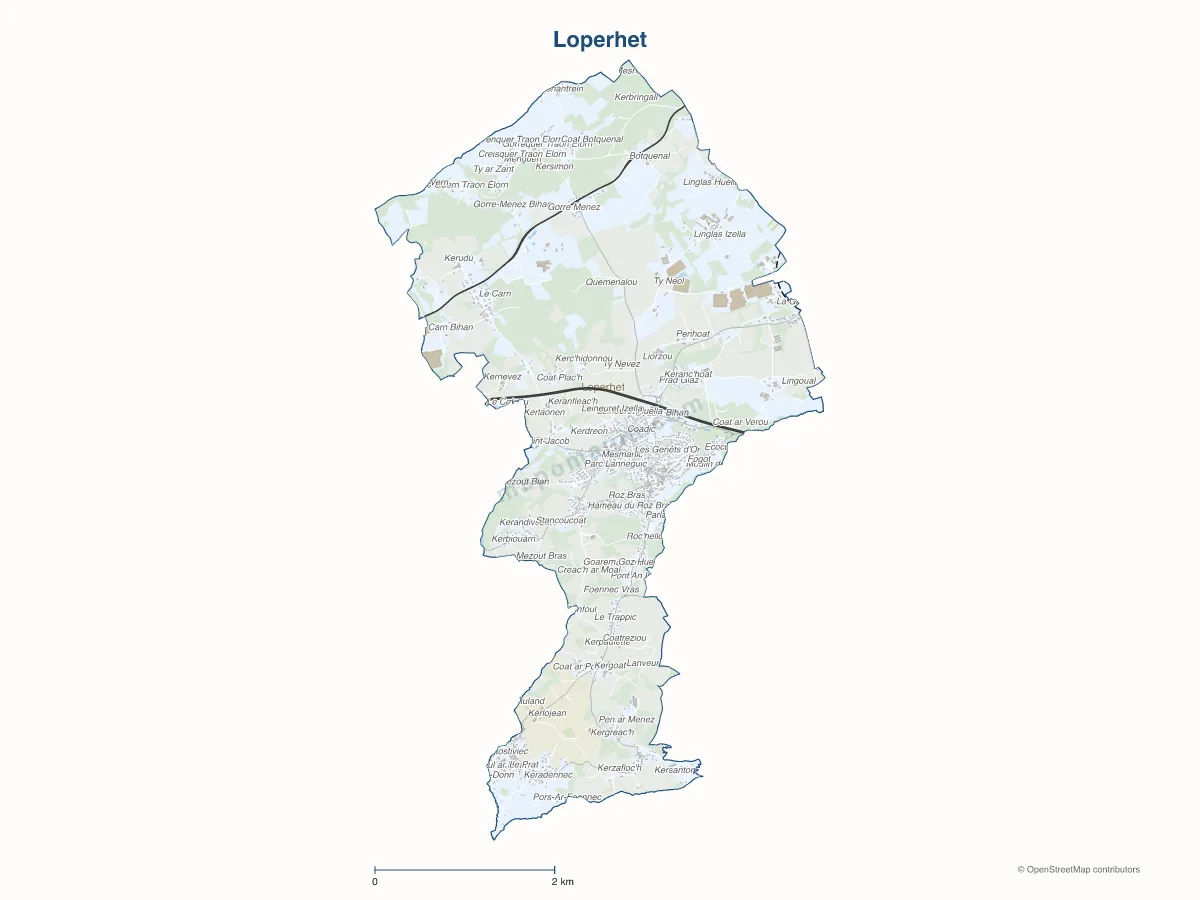 Carte de Loperhet à personnaliser