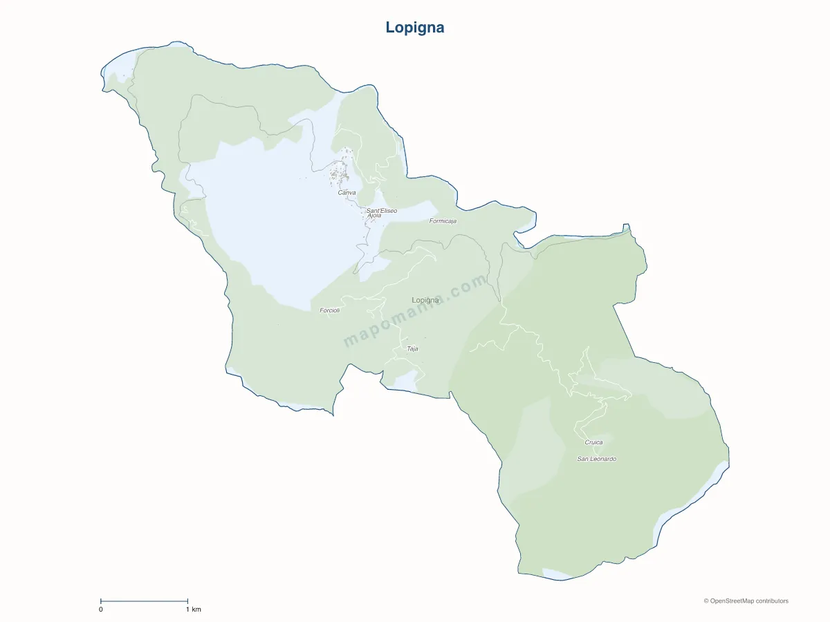 Carte de Lopigna à personnaliser