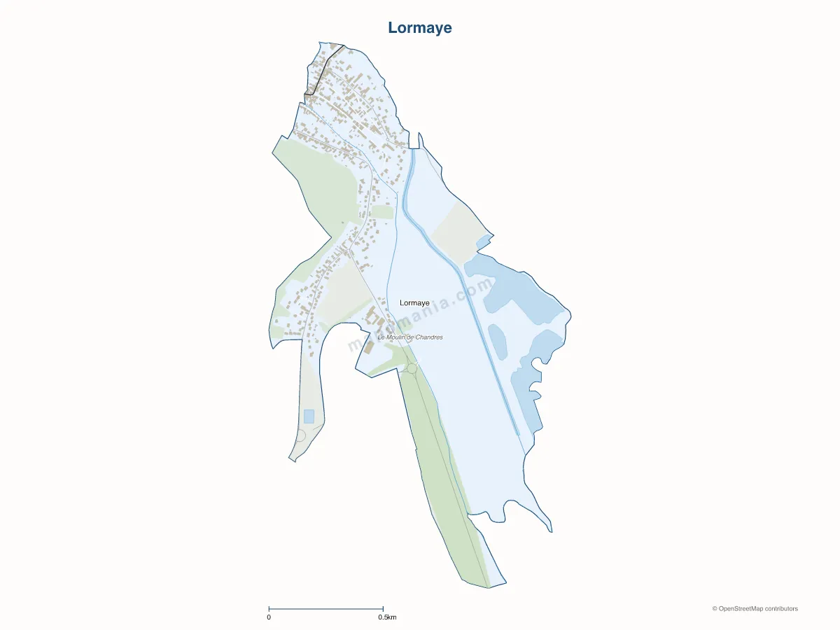 Carte de Lormaye à personnaliser