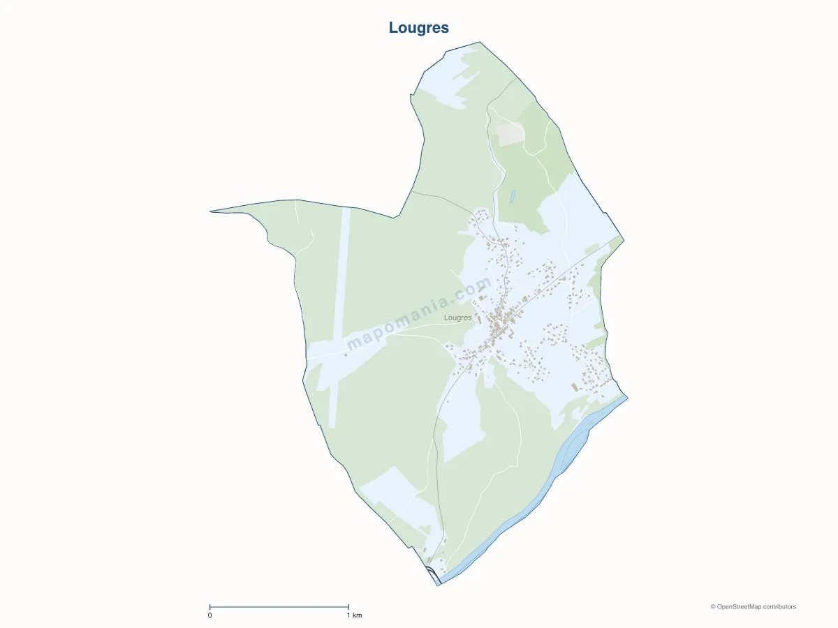 Carte de Lougres à personnaliser