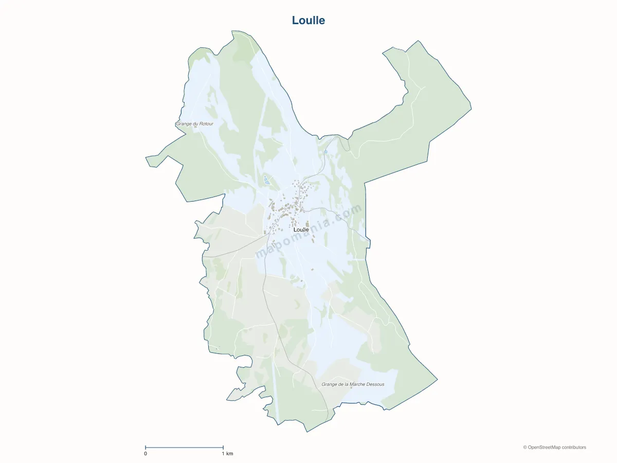 Carte de Loulle à personnaliser