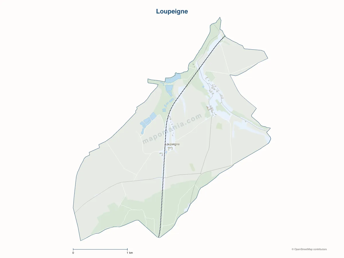 Carte de Loupeigne à personnaliser