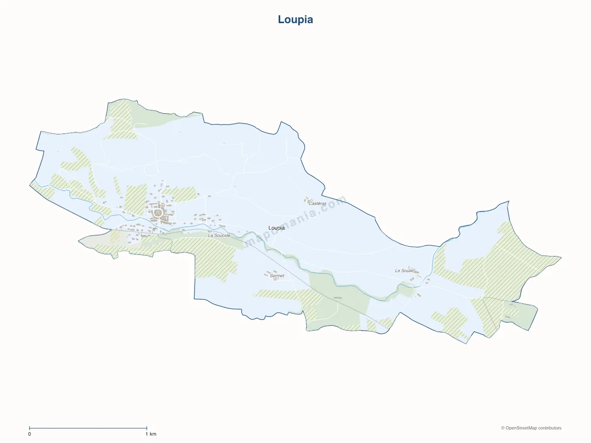 Carte de Loupia à personnaliser