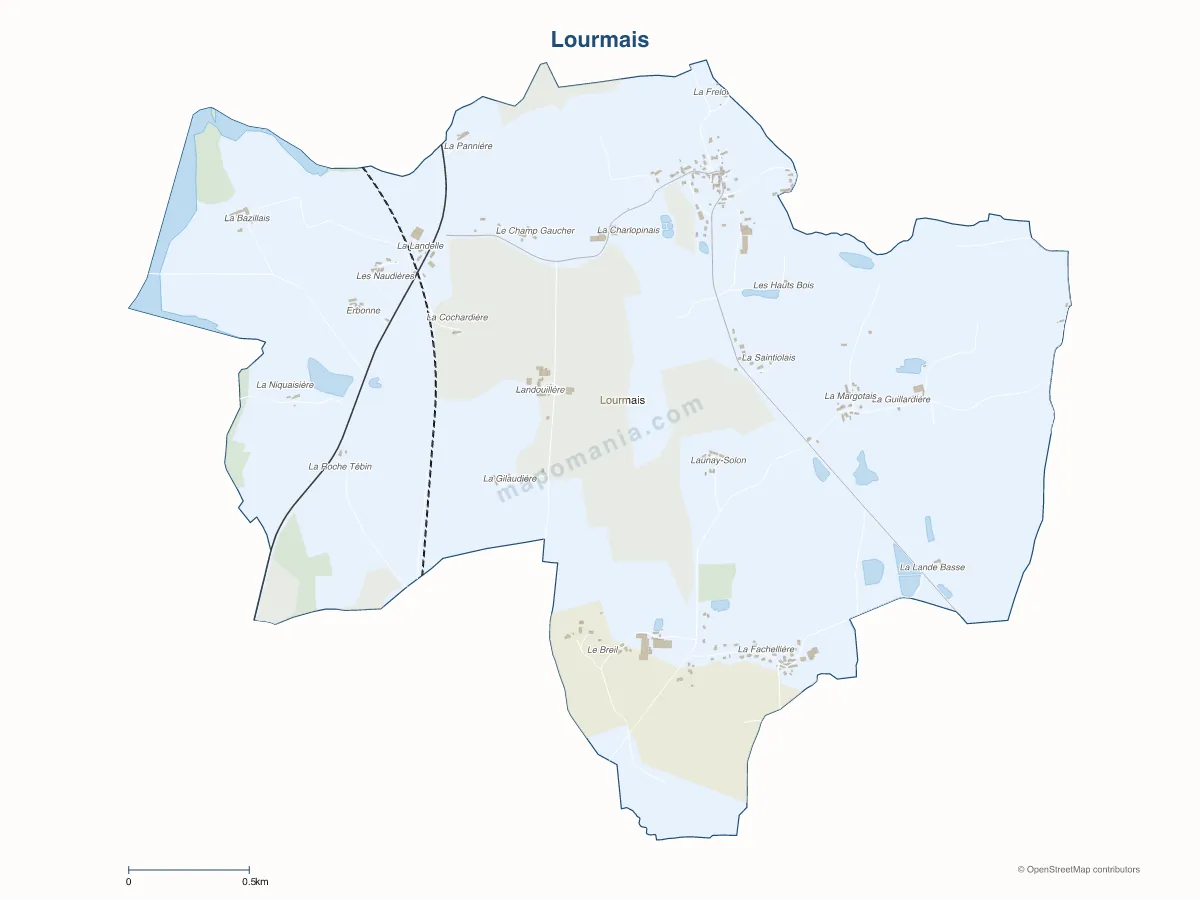Carte de Lourmais à personnaliser