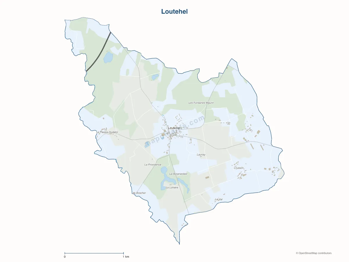 Carte de Loutehel à personnaliser