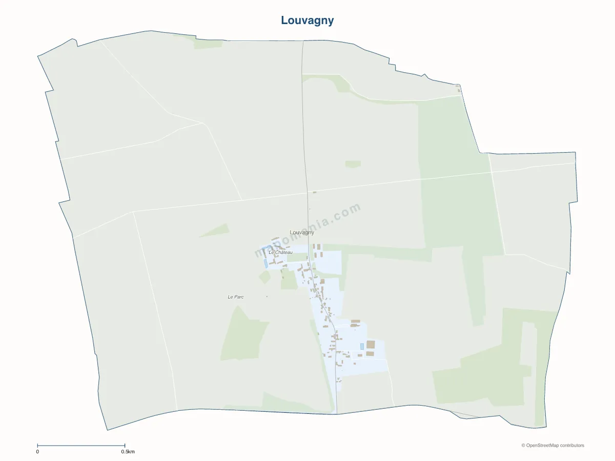 Carte de Louvagny à personnaliser