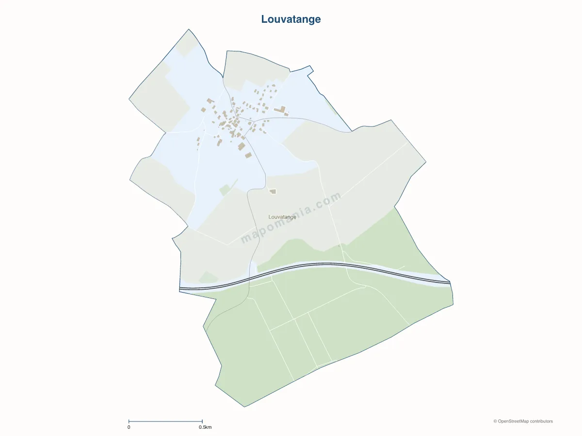 Carte de Louvatange à personnaliser