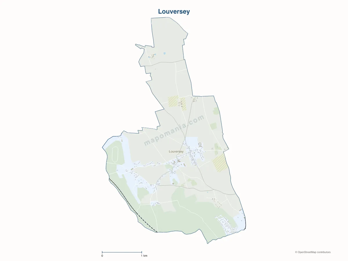 Carte de Louversey à personnaliser