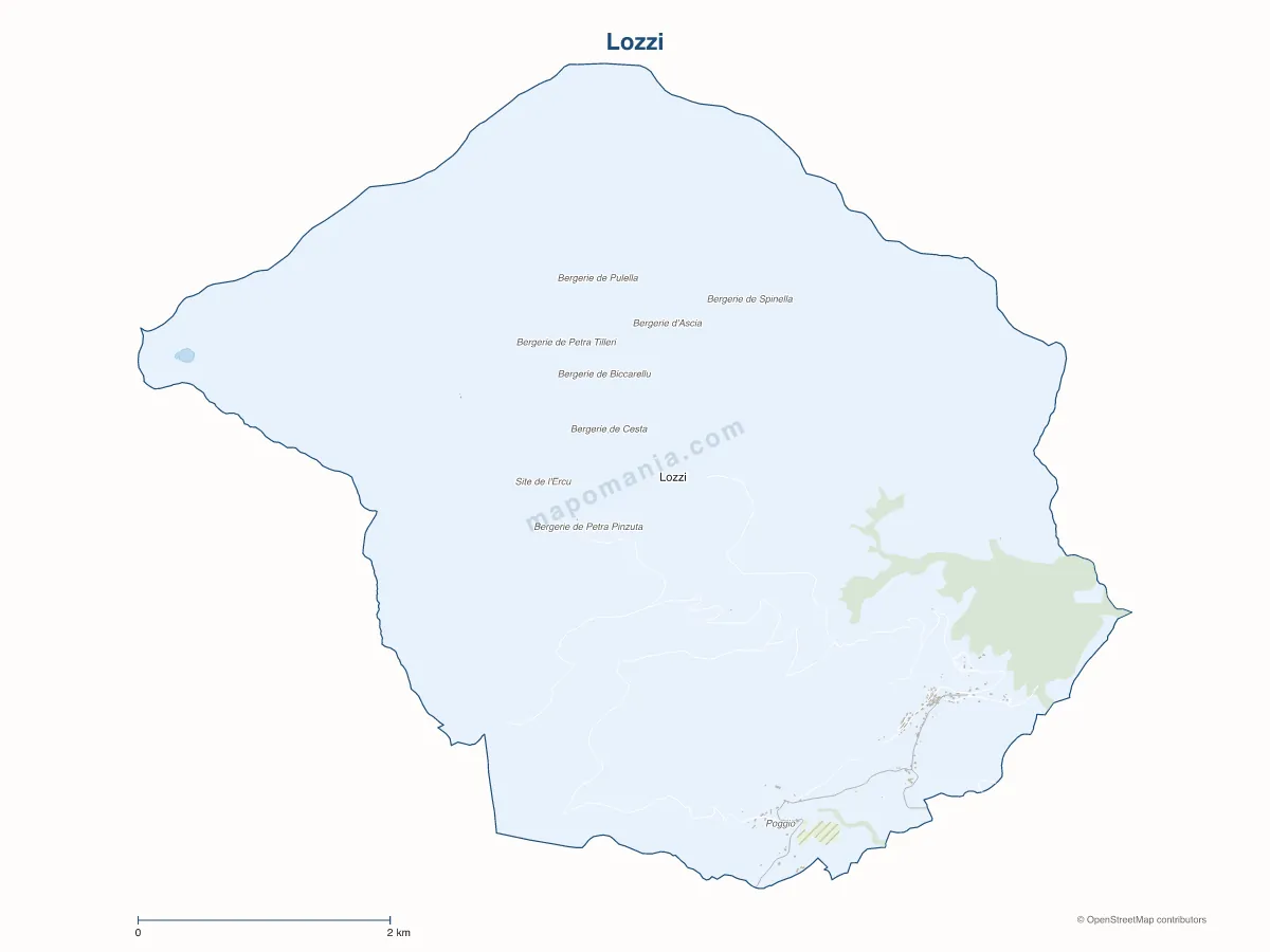 Carte de Lozzi à personnaliser