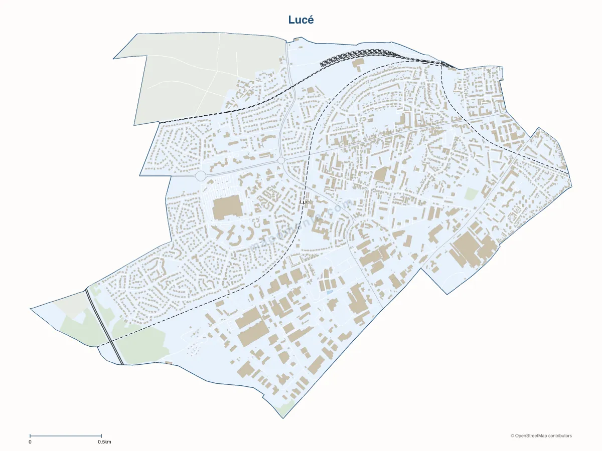 Carte de Lucé à personnaliser